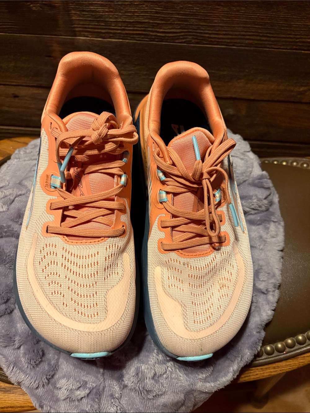 Altra Women's Peach and Aqua Athletic Running Shoes